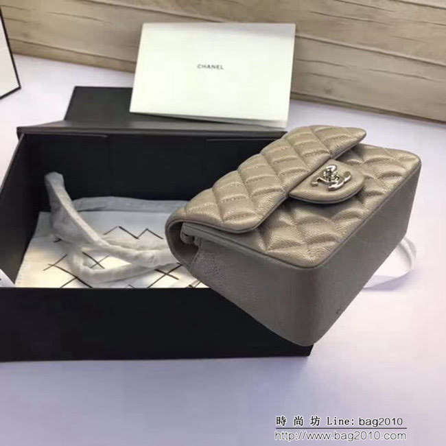 香奈兒CHANEL 升級版A1115全新經典小羊皮金銀鏈條單肩斜挎包 DSC1798